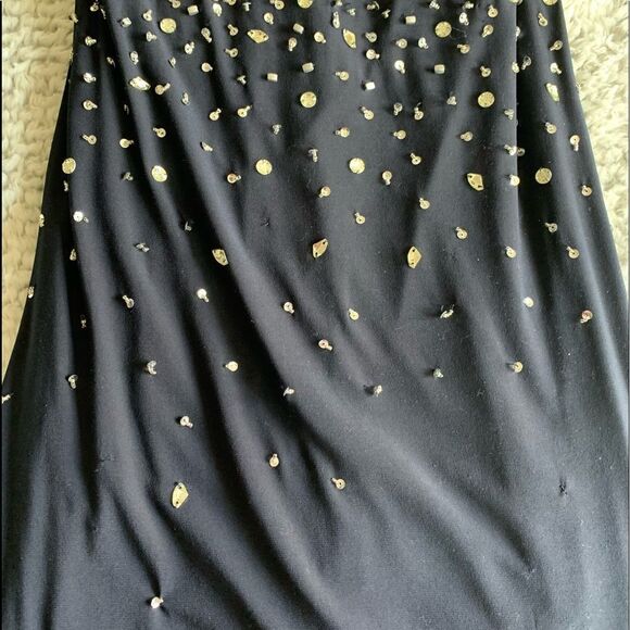 Gorgeous Navy Formal (Prom) Dress Embellished With Sequin’s & Crystals - Picture 15 of 15